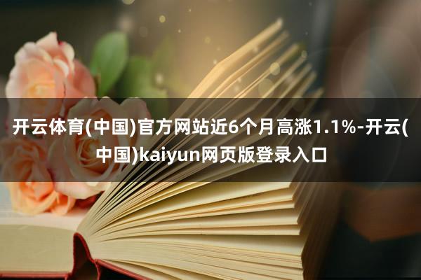 开云体育(中国)官方网站近6个月高涨1.1%-开云(中国)kaiyun网页版登录入口