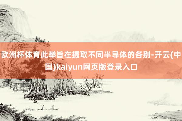 欧洲杯体育此举旨在摄取不同半导体的各别-开云(中国)kaiyun网页版登录入口